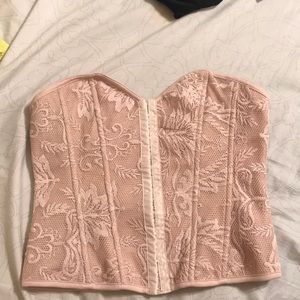 Strapless Baby Pink Corset